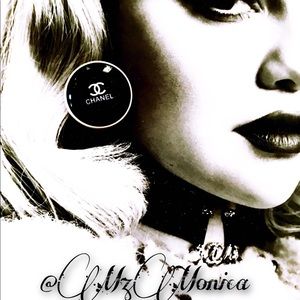 Vintage Refurbished Black & White Earrings